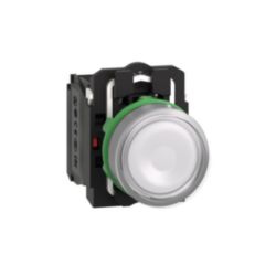 VERLICHTE DRUKKNOP P-LED WIT