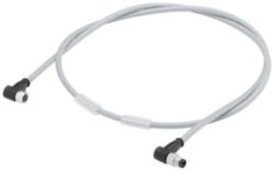 SIMATIC ET 200AL Power cable pre-assembled at both ends, PUR cable, angled, 0.3 m