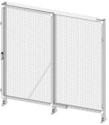 Express schuifdeur c-c=1100 met polycarbonaat plaat, h= 2000 mm