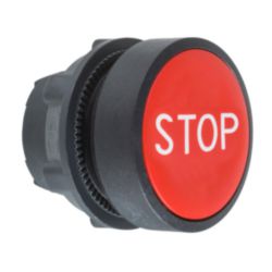 KOP DRUKKNOP, ROOD, ''STOP''