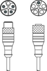 Verbindingskabel KDS PL-M12-5A-M12-5A-P0-020