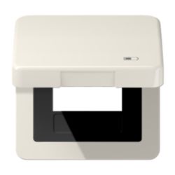 Klapdeksel CD500 wit met symbool Lader