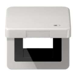Klapdeksel CD500 li.grijs m.symb. Lader