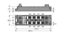 Compacte veldbus-I/O-module voor PROFIBUS-DP, 8 digitale uitgangen 0.5