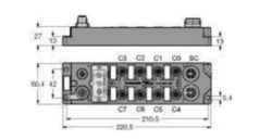 Compacte veldbus-I/O-module voor PROFIBUS-DP, 8 digitale pnp ingangen,
