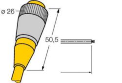 7/8″ cilindervormige connector, contraconnector 7/8″