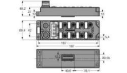 Compacte veldbus-I/O-module voor PROFIBUS-DP, 12 digitale pnp ingangen