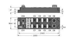Compact multiprotocol I/O module for Ethernet, 8 digitale pnp ingangen
