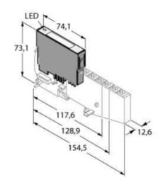 BL20 elektronische module, 2 analoge ingangen voor thermo-elementen