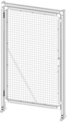 Express deurpost c-c=1100, deur met polycarbonaat plaat, h= 2200 mm