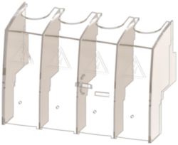 Accessory for 3KC3, 3KC6 terminal covers 4-pole for 40-160 A containing 2 units