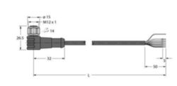 Actuator- en sensorkabel / PVC, Aansluitkabel