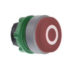 KOP DRUKKNOP, ROOD, ''O''