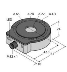 contactloze encoder met roestvaststalen behuizing, SSI, Premium-Line