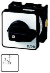 Step switches, T0, 20 A, centre mounting, 2 contact unit(s), Contacts: