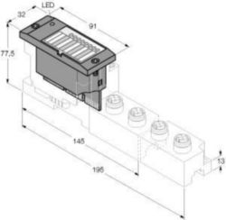 BL67 elektronische module, 2 analoge ingangen voor thermo-elementen