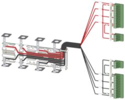 Accessory for 3KC8 power supply cable for upper connection 4-pole