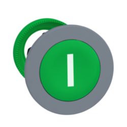 VERZONKEN DRUKKNOP KOP, GROEN ''I''