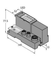 Gateway voor het BL67 I/O-systeem, interface voor CANopen