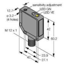 Foto-elektrische sensor, diffuse sensoren