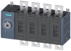 Switch disconnector 500 A, size 3, 4-pole, front operating mechanism on left, basic unit