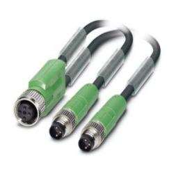 SAC-3P-M12FY/2X0,3-PUR/M8MS
