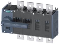 Switch disconnector 630 A, size 4, 4-pole, front operating mechanism on left, complete unit