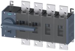 Switch disconnector 2000 A, size 5, 4-pole, front operating mechanism on left, complete unit