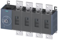 Switch disconnector 2000 A, size 5, 4-pole, lateral operating mechanism on left, basic unit