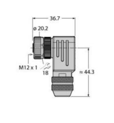 Toebehoren voor sensoren en actuatoren, Confectioneerbare connector, C