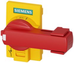 Accessory for 3KD size 1 direct operating mechanism, yellow/red, flat version, can be locked