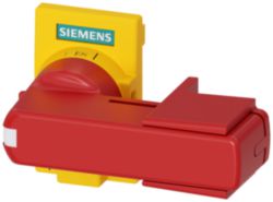 Accessory for 3KD size 2 direct operating mechanism, yellow/red, flat version, can be locked