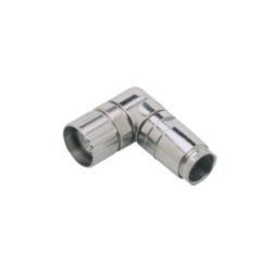 Zelfbedraadbare connector female; Materiaal behuizing messing vernikkeld