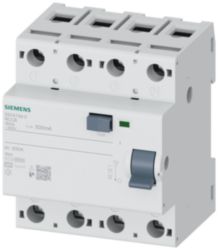 RCCB, 4-pole, type AC, In: 100 A, 500 mA, Un AC: 400 V