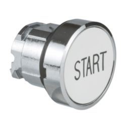 KOP DRUKKNOP, WIT, ''START''