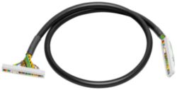 Round cable 50-pin assembled, unshielded 50-pin, 5 m