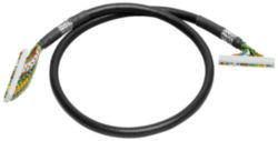 Round cable 50-pin assembled, shielded 50-pin, 1 m