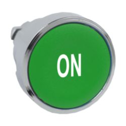 KOP DRUKKNOP, GROEN, ''ON''
