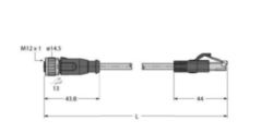 kabel voor Industrial Ethernet, Aansluitkabel