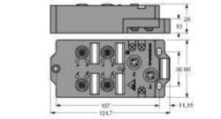 Compact veldbusstation voor AS-interface, 4 ingangen, 4 uitgangen