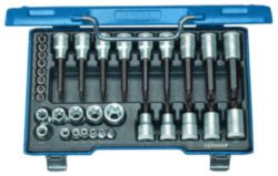Dopsleutelset 1/2"+1/4" 34-dlg TX