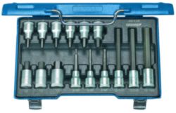 Dopsleutel-schroevendraaierset 1/2" 15-dlg 5-17 mm