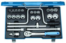 Dopsleutelset 1/2" 25-dlg 10-32 mm