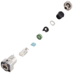 signal connector, RJ45 type: 6FX2003-0DM67 DRIVE-CLiQ IP67 metal version