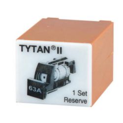 Tytan Fuse plug set 230 V, 400 V AC, 16 A, grey, mechanical