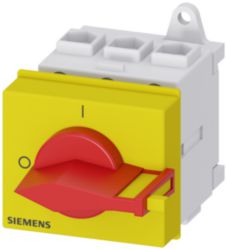 SENTRON, 3LD switch disconnector, EMERGENCY OFF switch, 3-pole, Iu: 25 A