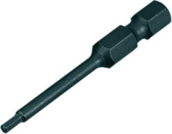 Hexagonal driver for axial screw, Bit ¼ Inch, 70 A contact (A/F 2.5)