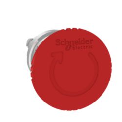 KOP PADDESTOEL 40MM ROOD DRAAI ROND CHR2