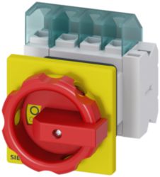 SENTRON, 3LD switch disconnector, EMERGENCY OFF switch, 4-pole, Iu: 25 A
