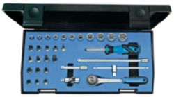 Dopsleutelset 1/4" 32-dlg 6-kant IN-IS-PH-PZ